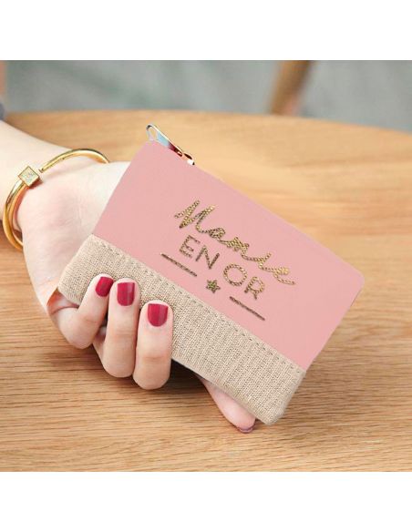 Porte Monnaie "Mamie En Or" - Dimensions : 12,5 x 8,5 cm