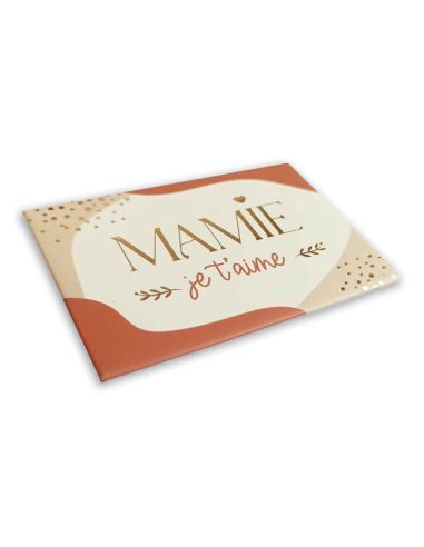 Magnet Motif "Mamie Je T'Aime" - Dimensions : 8 x 5,5 cm