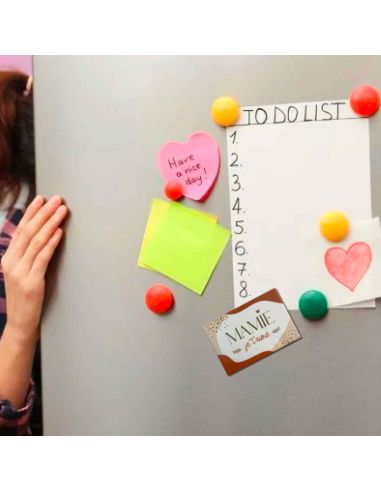 Magnet Motif "Mamie Je T'Aime" - Dimensions : 8 x 5,5 cm