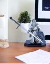 Coupe-Papier Merlin - THE REPLICANT - 20 cm - Métal sur socle en bois