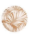 4 Sets De Table Ronds Feuilles en Toile de Jute - Diamètre 38 cm
