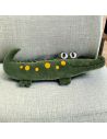 Coussin Peluche Crocodile / Dimensions : 55 x 18 x 10  cm