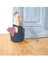 Cale Porte Poule Tenue Salopette / Dimensions : 21 x 14 x 30 cm