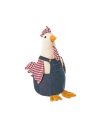 Cale Porte Poule Tenue Salopette / Dimensions : 21 x 14 x 30 cm