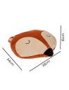 Coussin Peluche Renard - Dimensions : 38 x 34 x 15 cm