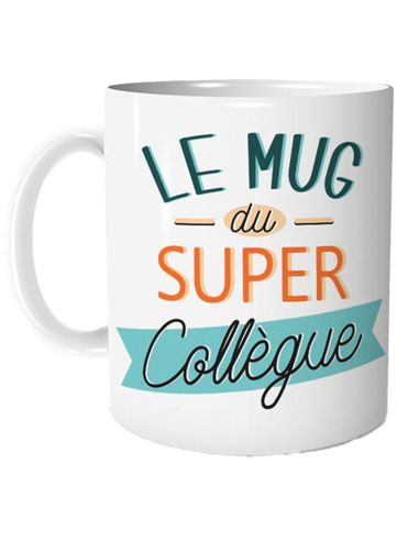 Mug "Le Mug du Super Collègue" - Dimensions : 11,5 x 8 x 9,7 cm