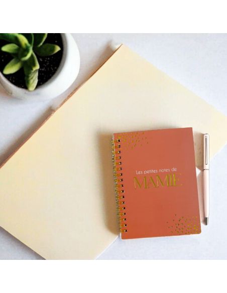 Coffret Carnet de Notes et Stylo à Bille " Les Petites Notes de Mamie"