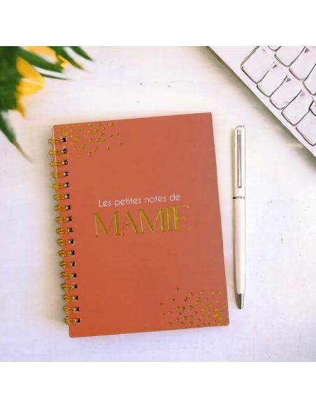 Coffret Carnet de Notes et Stylo à Bille " Les Petites Notes de Mamie"