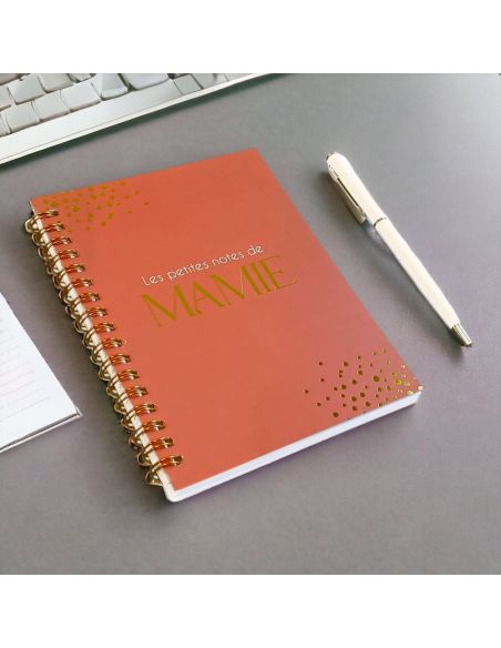 Coffret Carnet de Notes et Stylo à Bille " Les Petites Notes de Mamie"