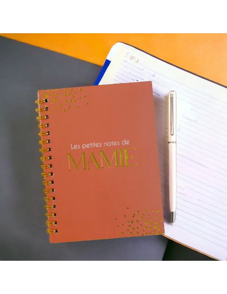 Coffret Carnet de Notes et Stylo à Bille " Les Petites Notes de Mamie"