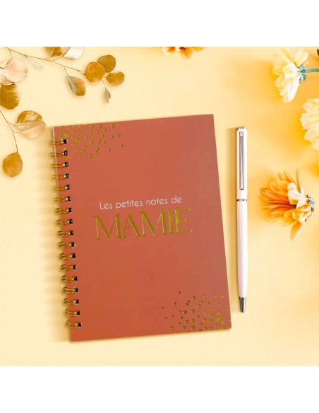 Coffret Carnet de Notes et Stylo à Bille " Les Petites Notes de Mamie"