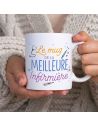 Mug de la meilleure infirmière / Dimensions : 11,5 x 8 x 9,7 cm
