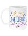 Mug de la meilleure infirmière / Dimensions : 11,5 x 8 x 9,7 cm