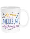 Mug de la meilleure infirmière / Dimensions : 11,5 x 8 x 9,7 cm