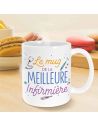 Mug de la meilleure infirmière / Dimensions : 11,5 x 8 x 9,7 cm
