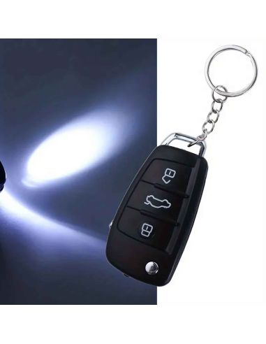 Farce et attrapes - Porte Clé de Voiture Choc Electrique et Lampe