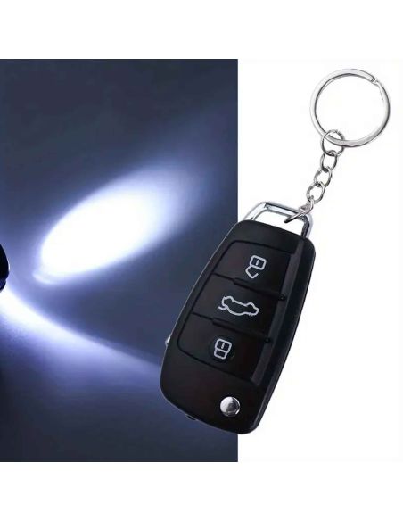 Farce et attrapes - Porte Clé de Voiture Choc Electrique et Lampe