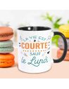 Mug "La vie est courte sauf le lundi" - Dimensions : 11,5 x 8 x 9,7 cm