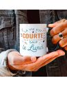 Mug "La vie est courte sauf le lundi" - Dimensions : 11,5 x 8 x 9,7 cm