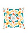 Housse Coussin Motif Carreau Ciment 2 - Dimensions : 40 x 40 x 0,5  cm