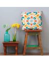 Housse Coussin Motif Carreau Ciment 2 - Dimensions : 40 x 40 x 0,5  cm