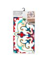 Housse Coussin Motif Carreau Ciment - Dimensions : 40 x 40 x 0,5  cm