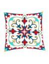 Housse Coussin Motif Carreau Ciment - Dimensions : 40 x 40 x 0,5  cm
