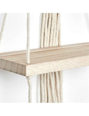 Étagère Murale Style Déco Boho - Dimensions : L. 25 x P. 10 x H. 62  cm