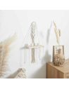 Étagère Murale Style Déco Boho - Dimensions : L. 25 x P. 10 x H. 62  cm