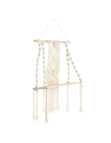 Étagère Murale Style Déco Boho - Dimensions : L. 30 x P. 15 x H. 50 cm