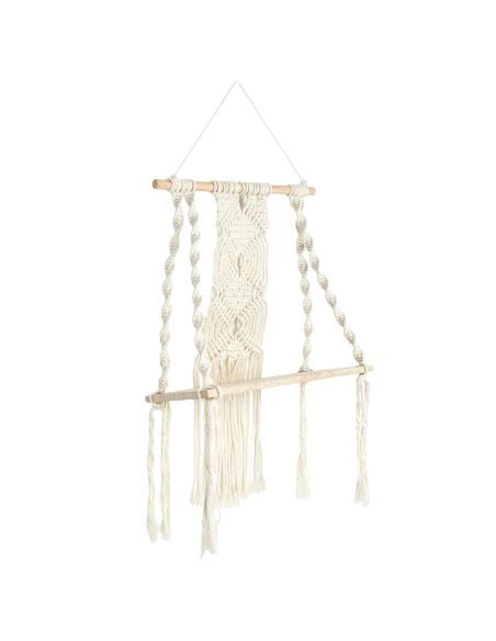 Étagère Murale Style Déco Boho - Dimensions : L. 30 x P. 15 x H. 50 cm