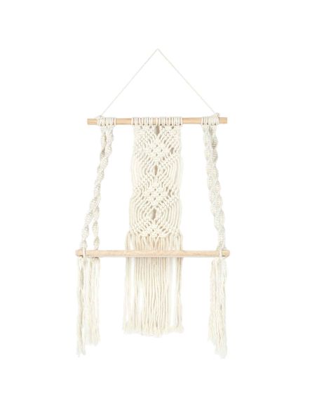 Étagère Murale Style Déco Boho - Dimensions : L. 30 x P. 15 x H. 50 cm