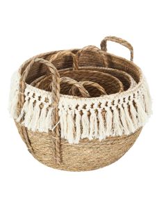 Ensemble de 3 Paniers Tressés Gigogne