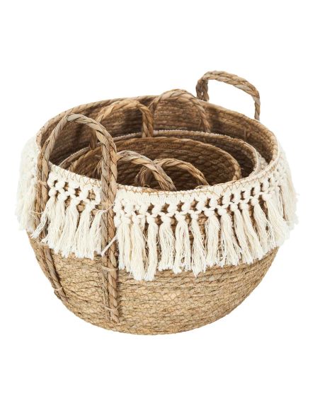 Ensemble de 3 Paniers Tressés Gigogne
