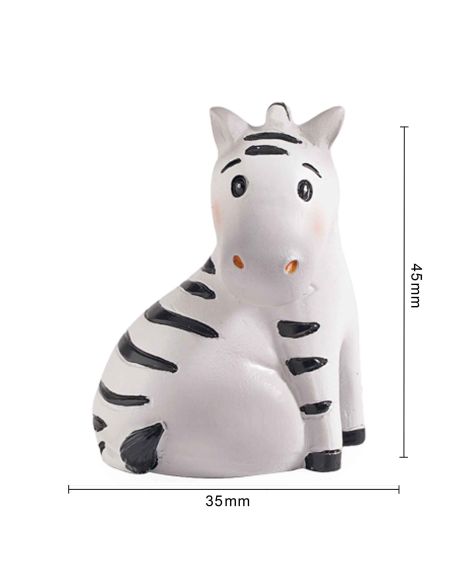Lot de 4 Figurines Animaux de la Savane en Résine - Hauteur : 4,5 cm