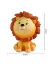 Lot de 4 Figurines Animaux de la Savane en Résine - Hauteur : 4,5 cm