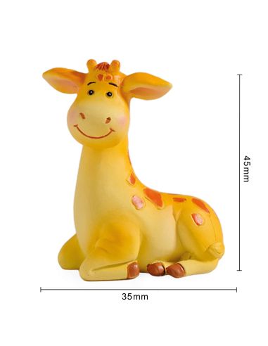 Lot de 4 Figurines Animaux de la Savane en Résine - Hauteur : 4,5 cm