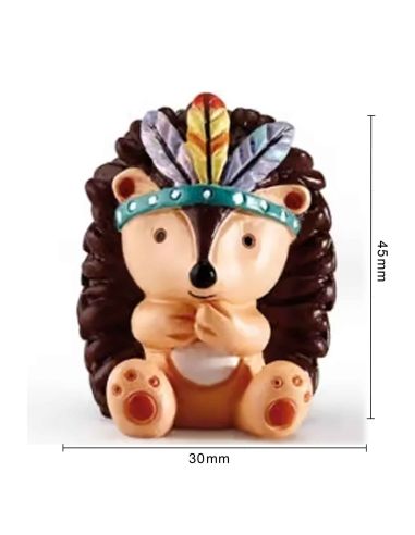 Lot de 4 Figurines Les Copains des Bois en Résine - Hauteur : 4 cm