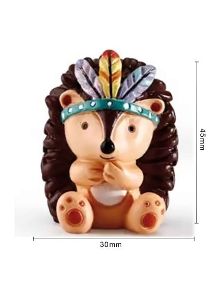 Lot de 4 Figurines Les Copains des Bois en Résine - Hauteur : 4 cm