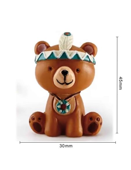Lot de 4 Figurines Les Copains des Bois en Résine - Hauteur : 4 cm