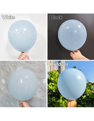 Sachet de 20 Ballons Bleu Perle - Dimensions : 30 x 30 cm