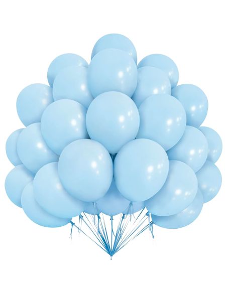 Sachet de 20 Ballons Bleu Perle - Dimensions : 30 x 30 cm