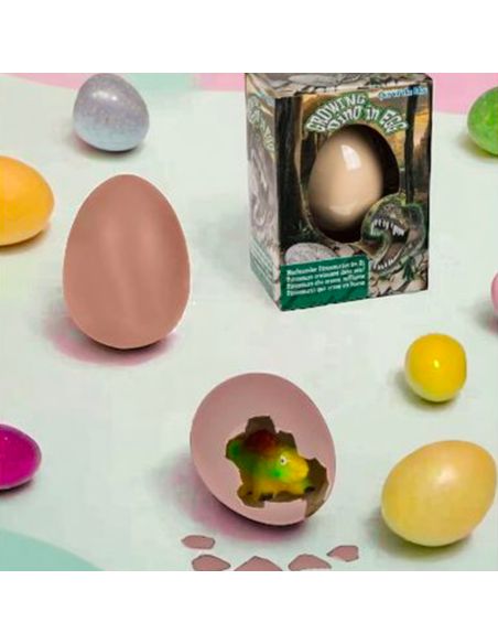 Oeuf Magique de Dinosaure à Faire Eclore  - Petit Modèle - Dimensions : 4 x 4 x 6 cm