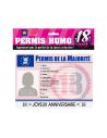 Faux Permis Humoristique de la Majorité 18 Ans - Version Féminine