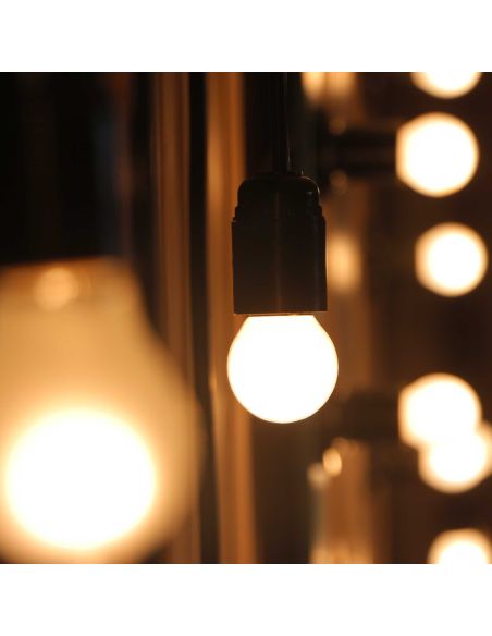 Guirlande Lumineuse d'Extérieur 20 Ampoules Blanches LEDS - Longueur : 5,70 Mètres