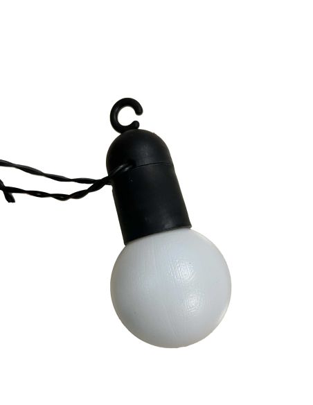 Guirlande Lumineuse d'Extérieur 20 Ampoules Blanches LEDS - Longueur : 5,70 Mètres