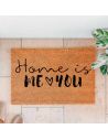 Paillasson " Home is me & you " - Dimensions : 60 x 40 x 2 cm