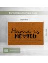 Paillasson " Home is me & you " - Dimensions : 60 x 40 x 2 cm