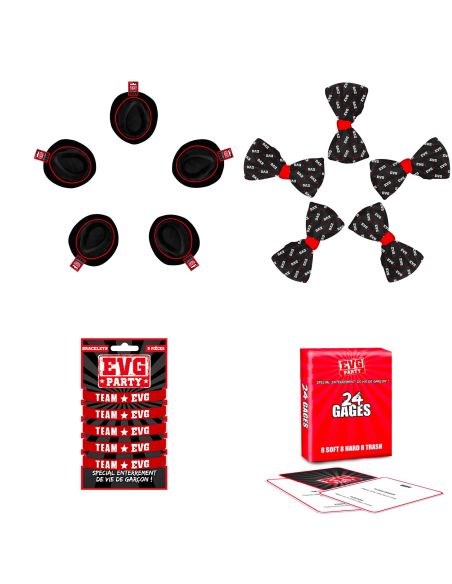 Accessoires Enterrement Vie de Garçon - Pack "EVG PARTY"