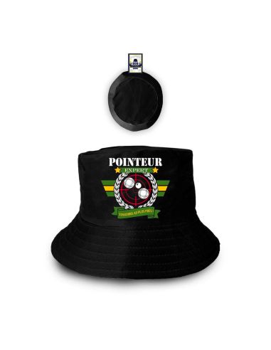 Chapeau Bob Pétanque "Pointeur Expert - Toujours au Plus Près !"